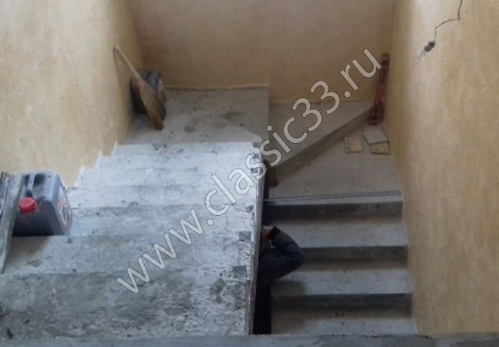 Лестница с забежными ступенями